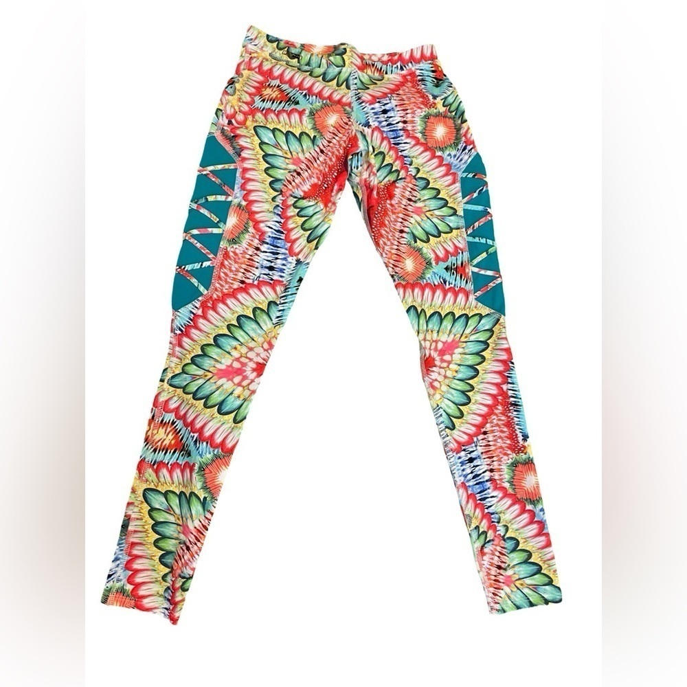 NWT Luli Fama Luli Fit Wild Heart Laced Panel Skinny Legging Size Small